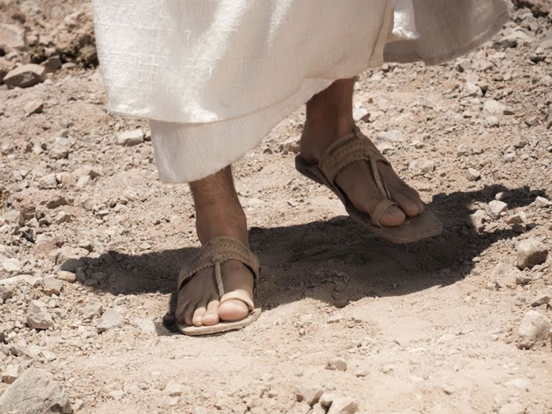 Shaking Off Disappointment, picture of Jesus' Feet